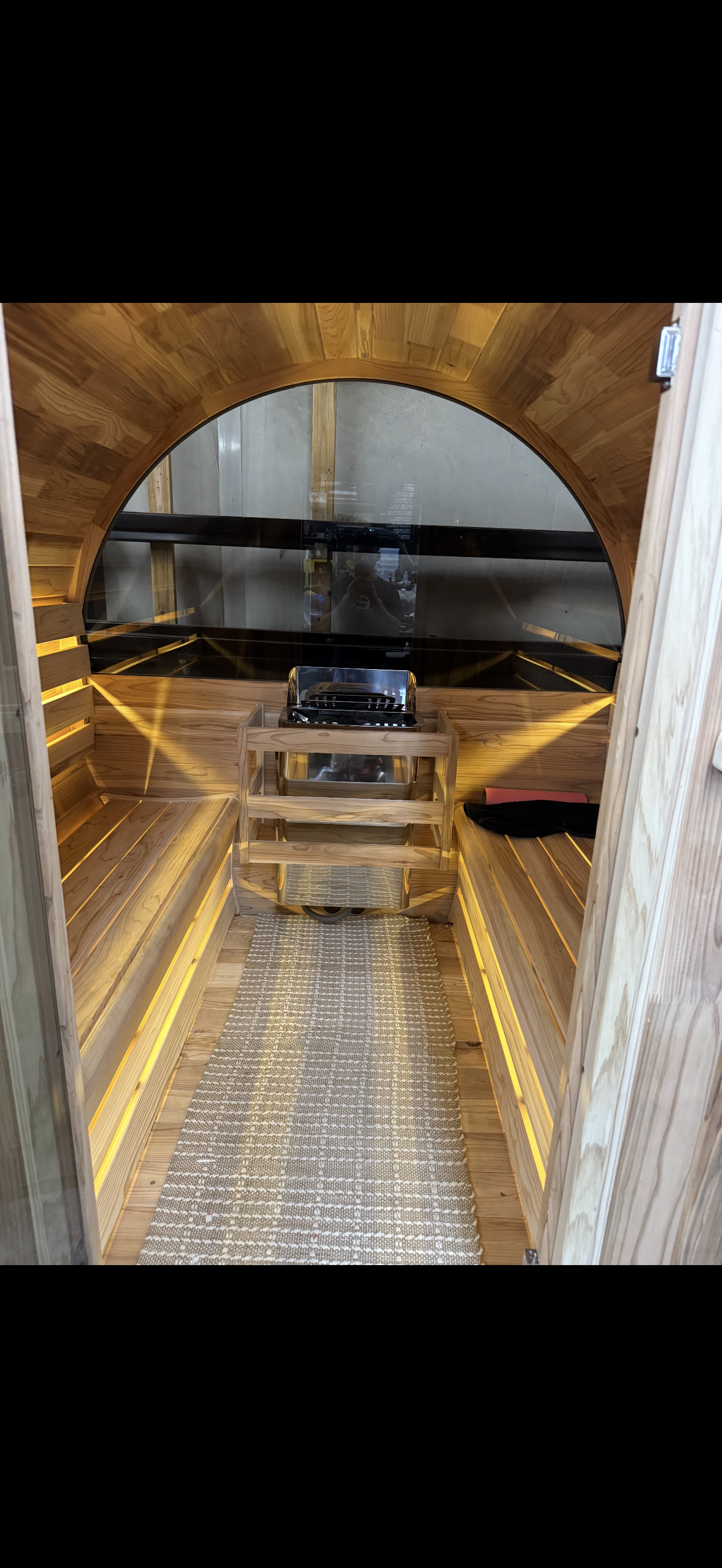 Custom sauna lighting preview project
